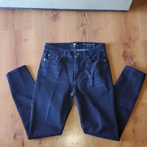 7 for all man kind mid rise ankle skinnny